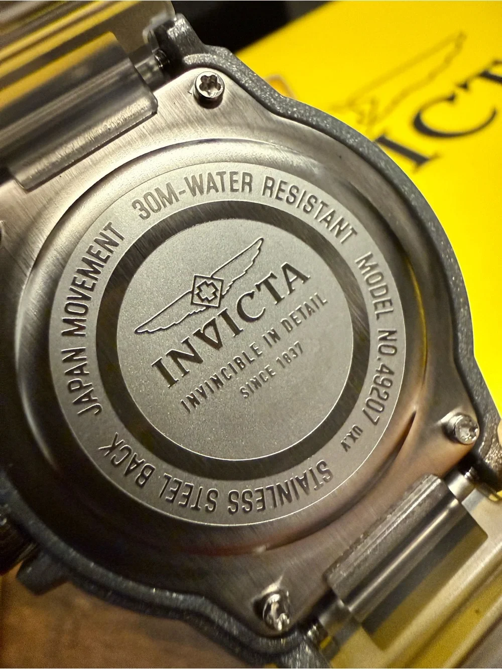 Invicta 4928 Men's Diver Quartz Watch - 43mm, Gray Dial, Silver Steel
